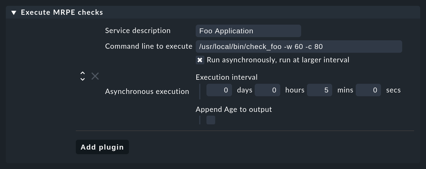 Rule for MRPE configuration in the agent bakery.