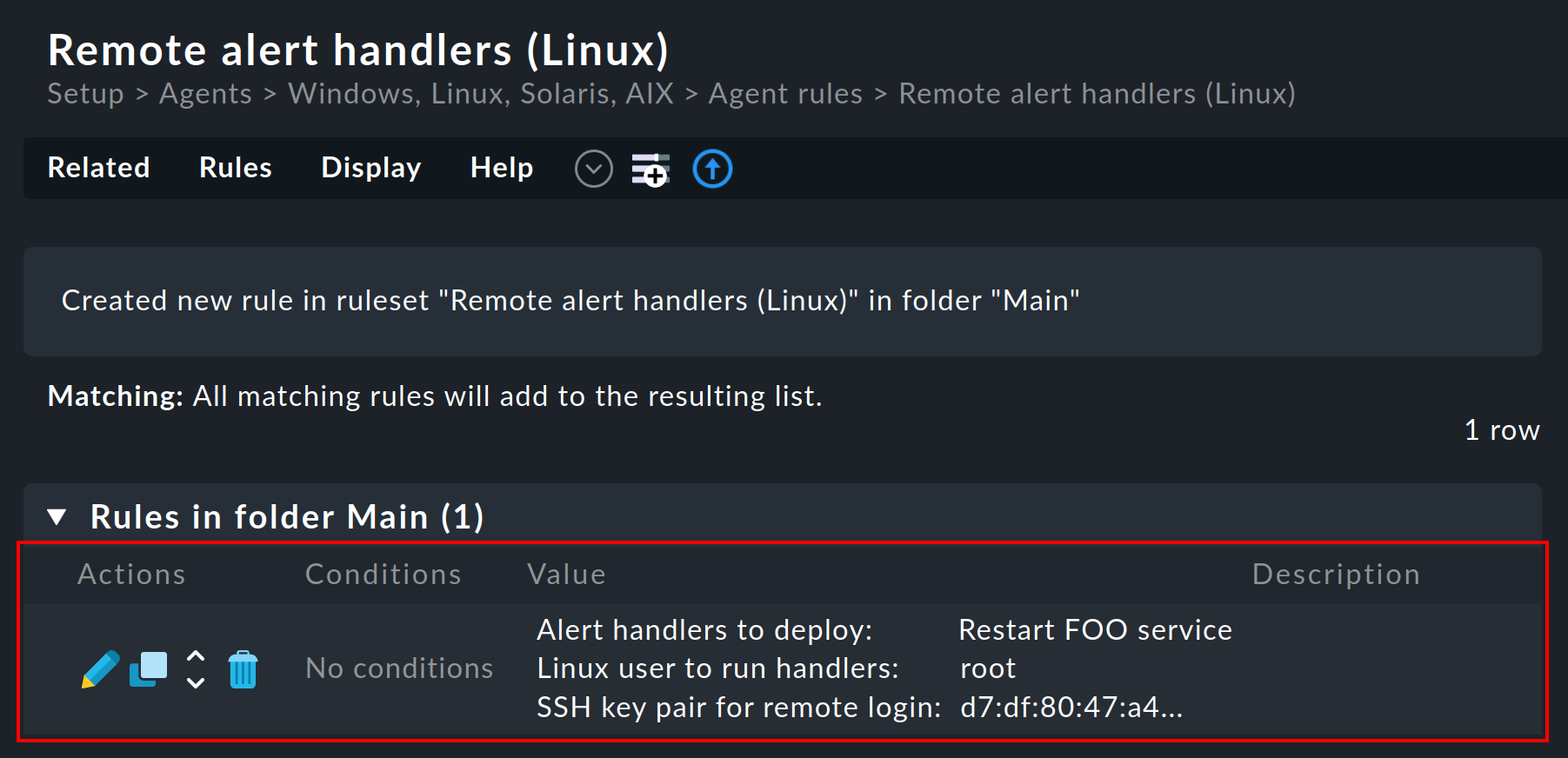 alert handlers install remote2