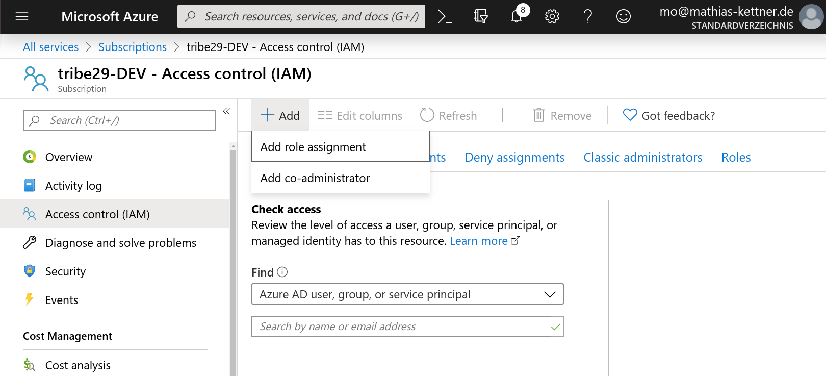 azure access control