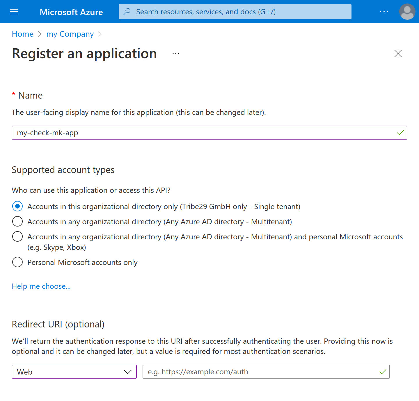 azure register 1