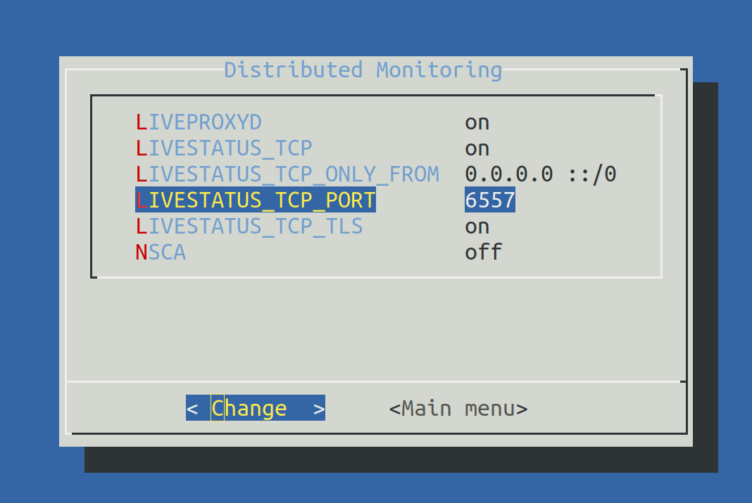 distributed monitoring livestatus tcp activated