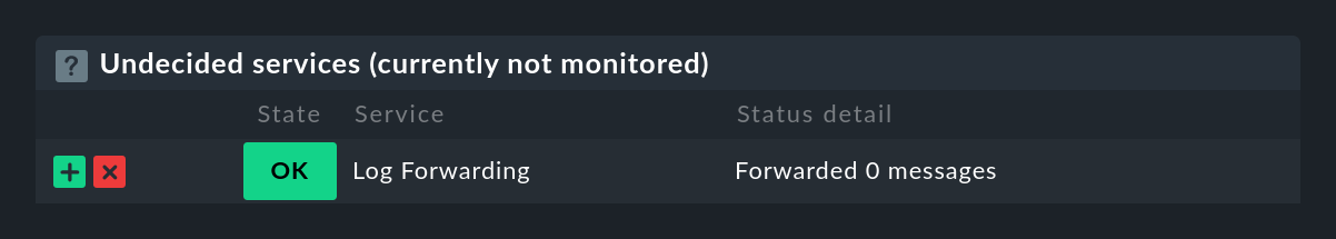 ec log forwarding check