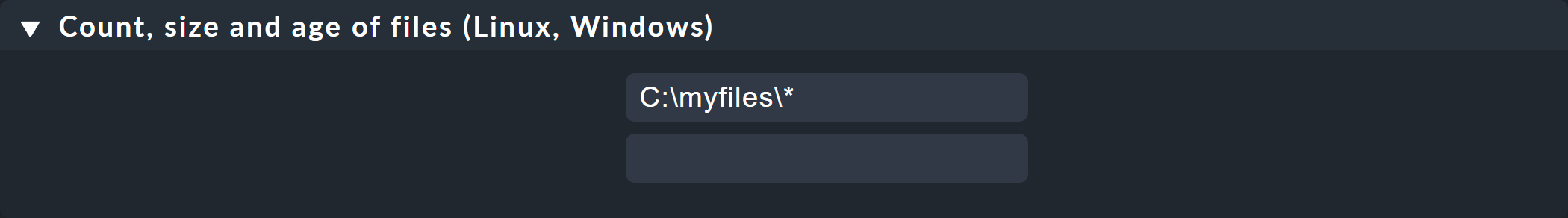 Regel für fileinfo mit Filterung auf Windows-Pfad.