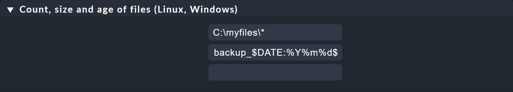 Rule for fileinfo with filtering by date variable.