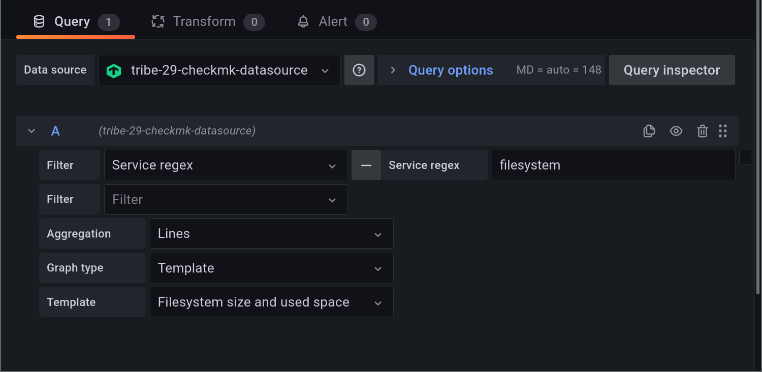 grafana dashboard combined config