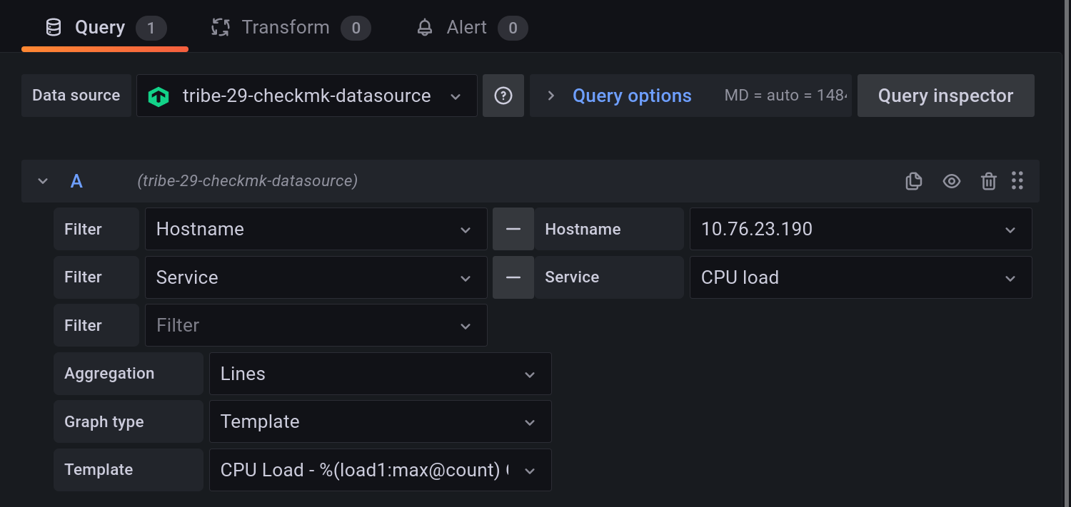 grafana dashboard predefined config