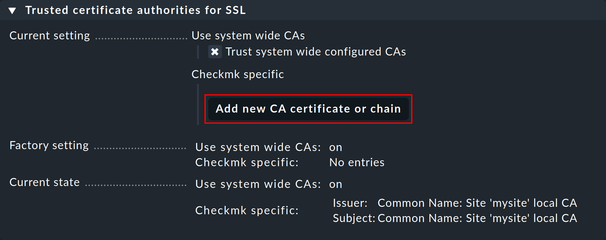 ldap add new ca certificate