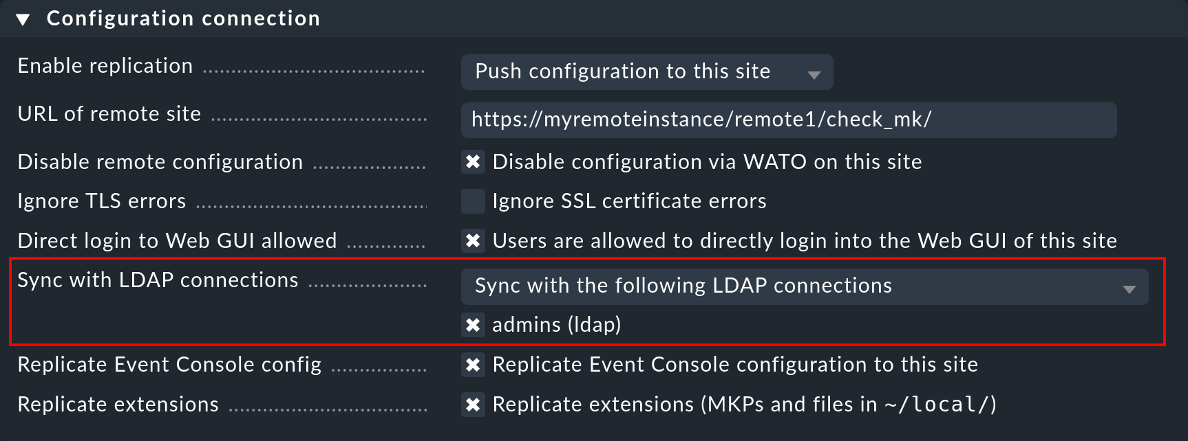 ldap distributed monitoring sync ldap