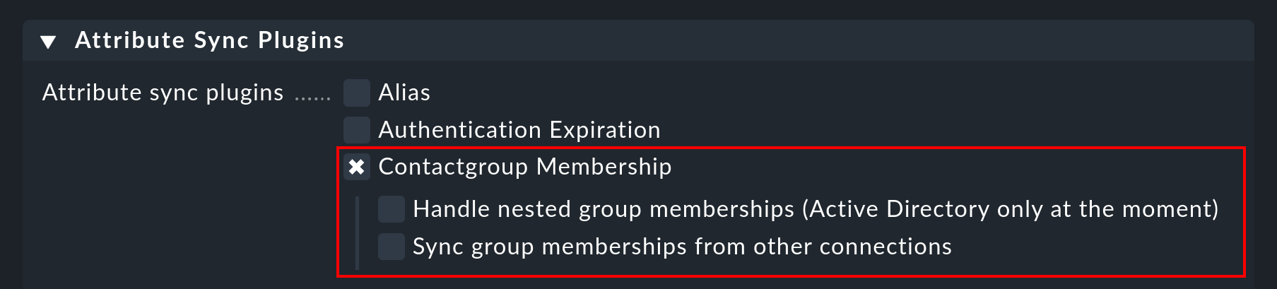 ldap new connection contactgroup membership