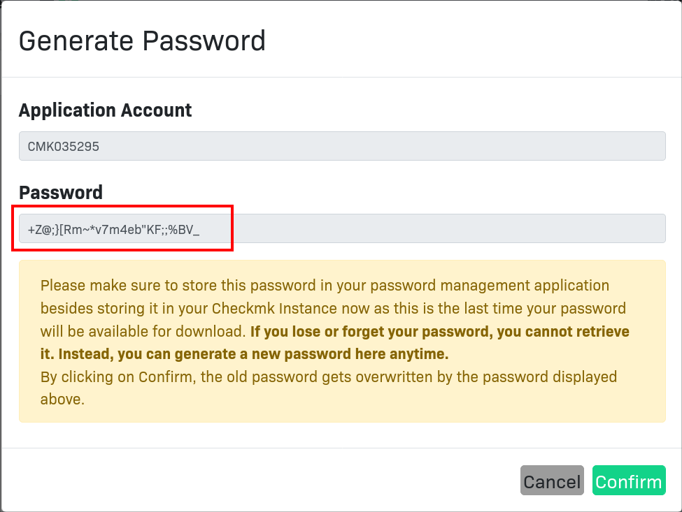 Creating a password in the customer portal.
