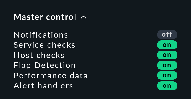 master control notifications off