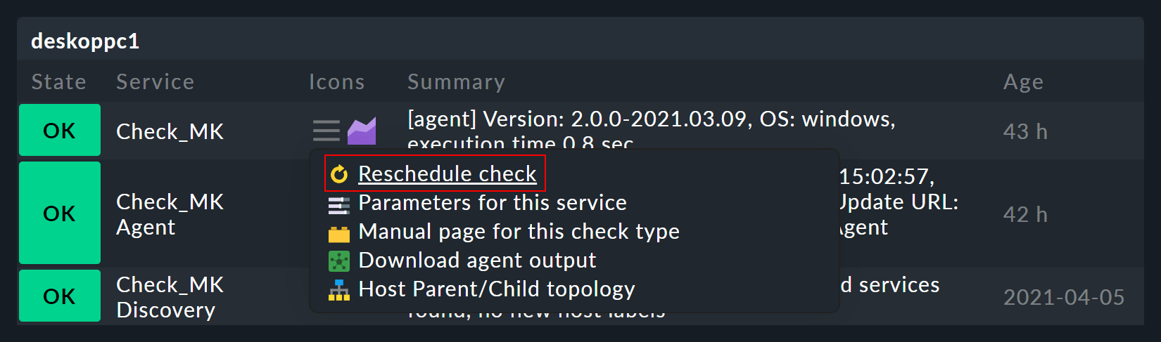 monitoring basics check mk service