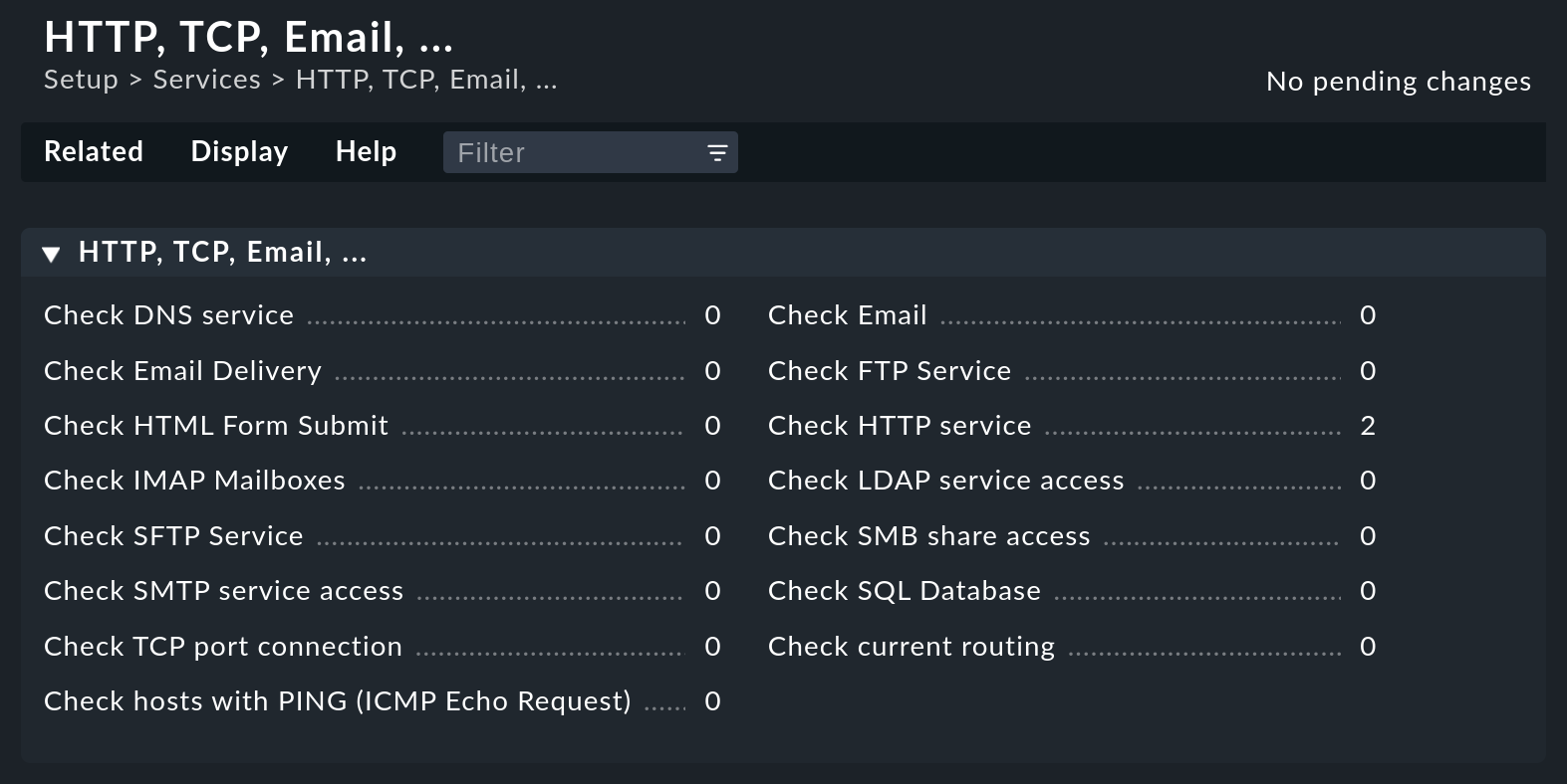 active checks rulesets