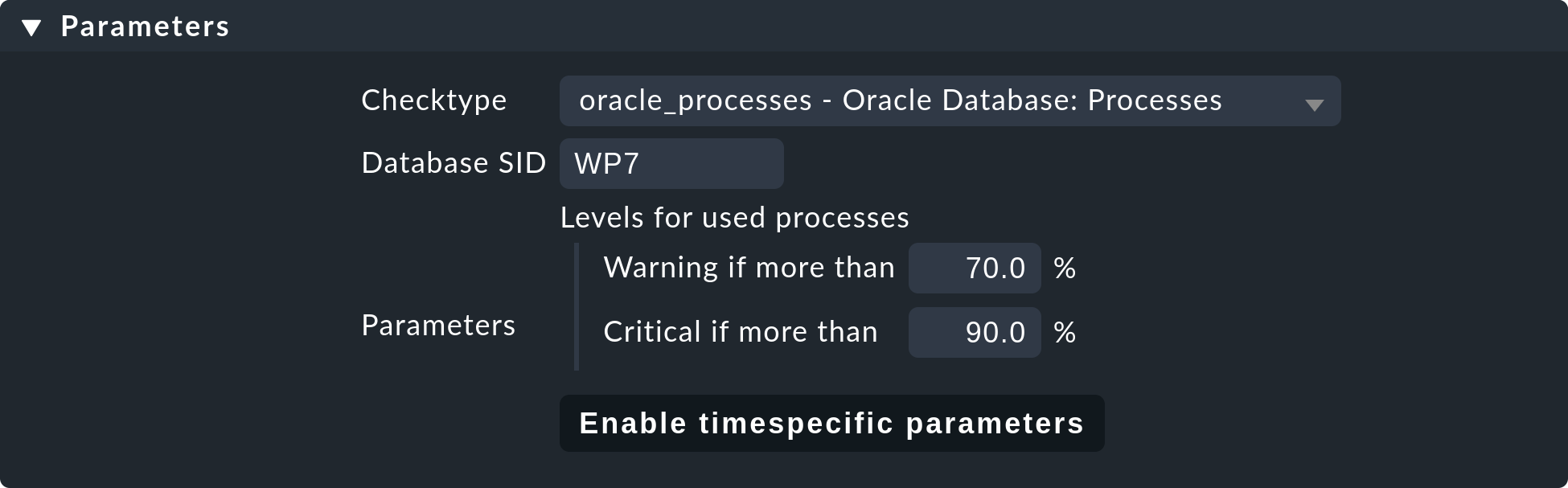 wato services example enforced services oracle processes