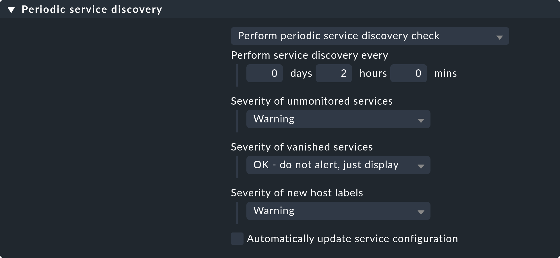 wato services periodic service discovery