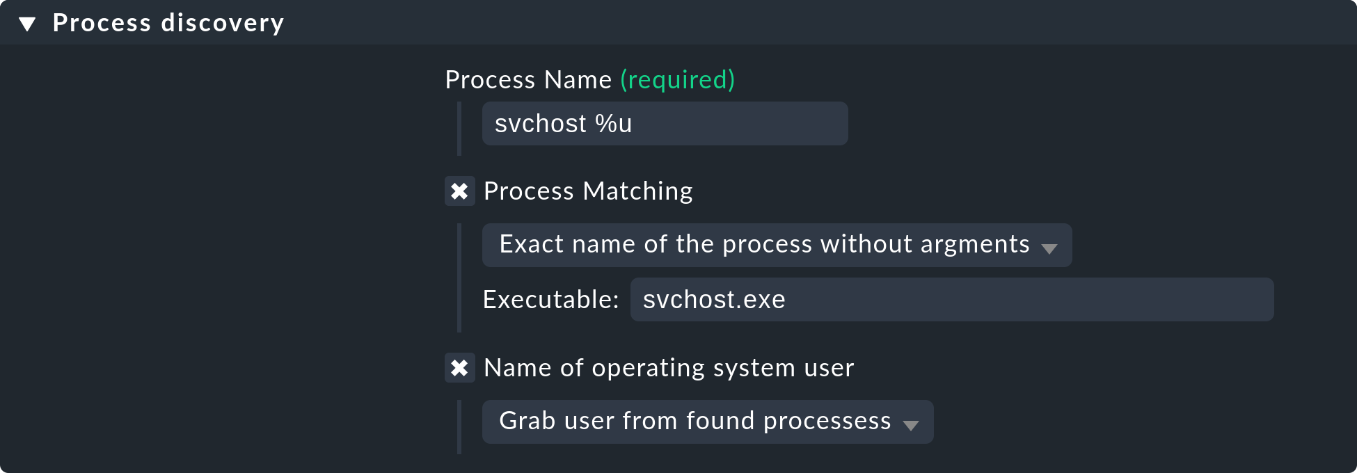 wato services process discovery windows