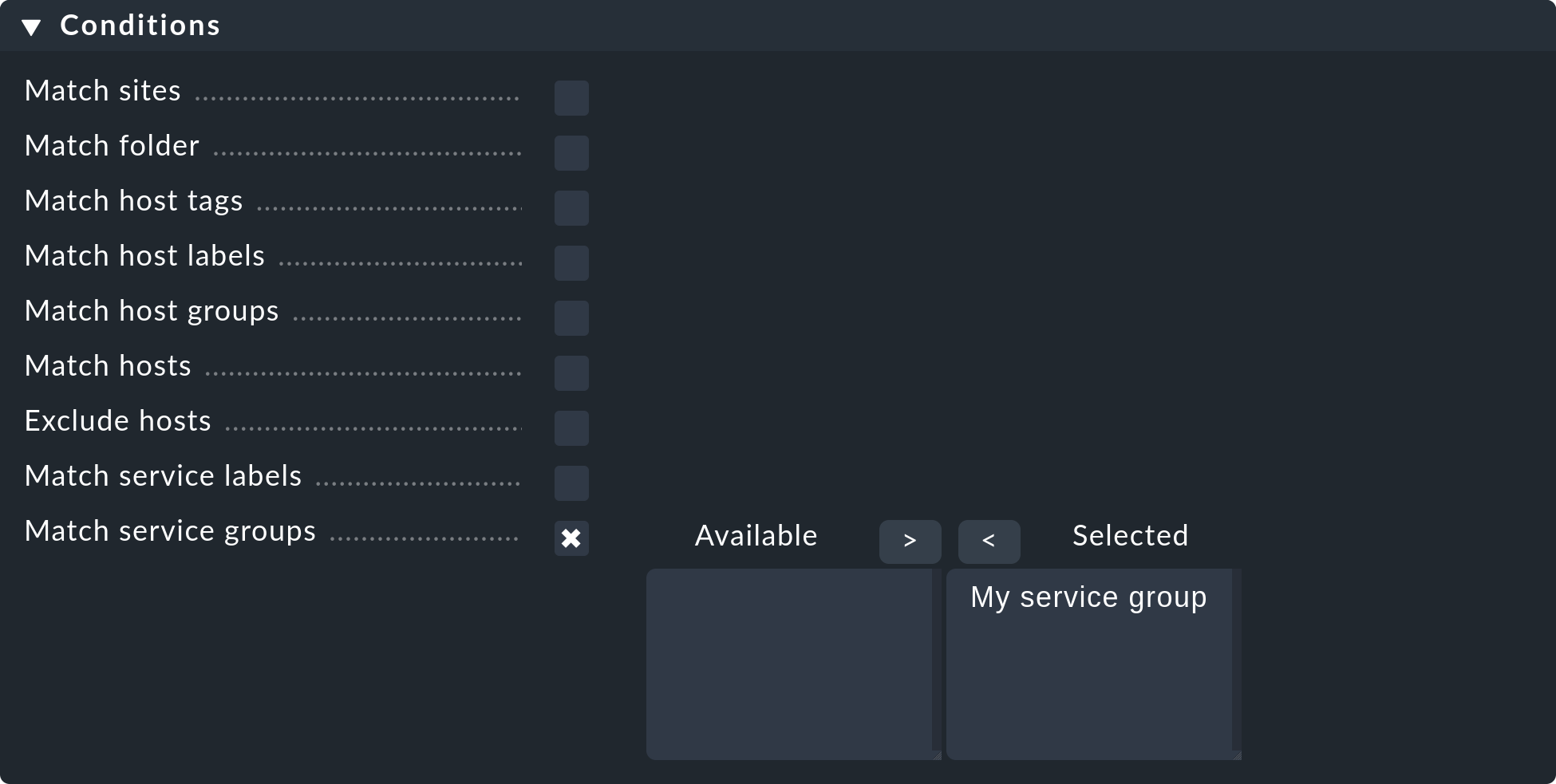 wato services servicegroups notification rule