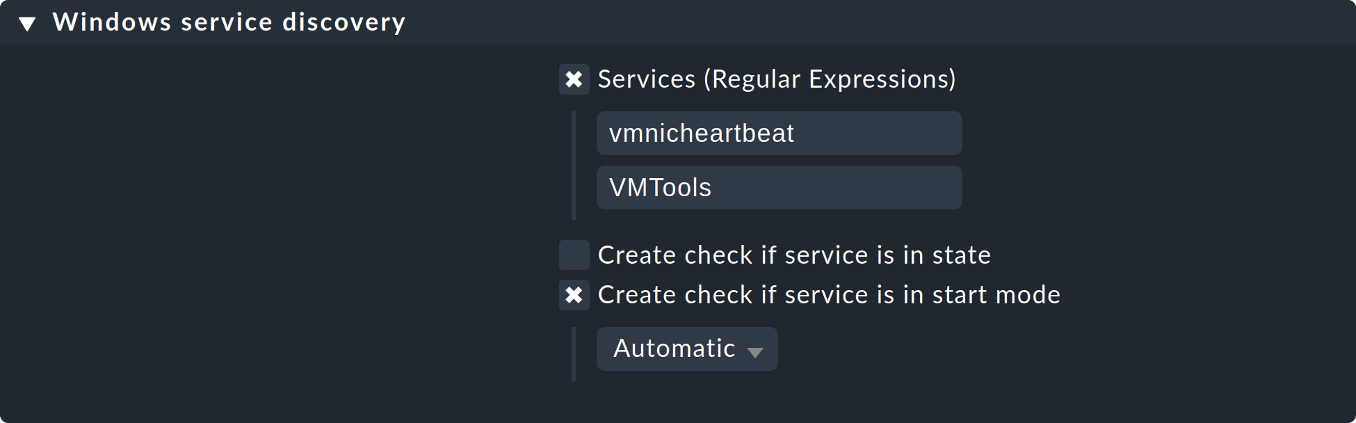 wato services windows service discovery