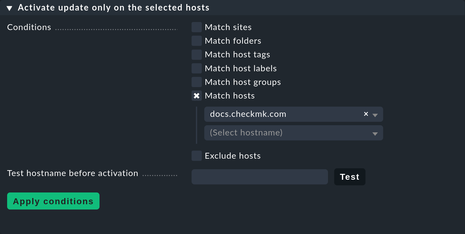 agent deployment host selection