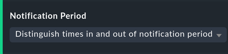 Option for handling a notification period.