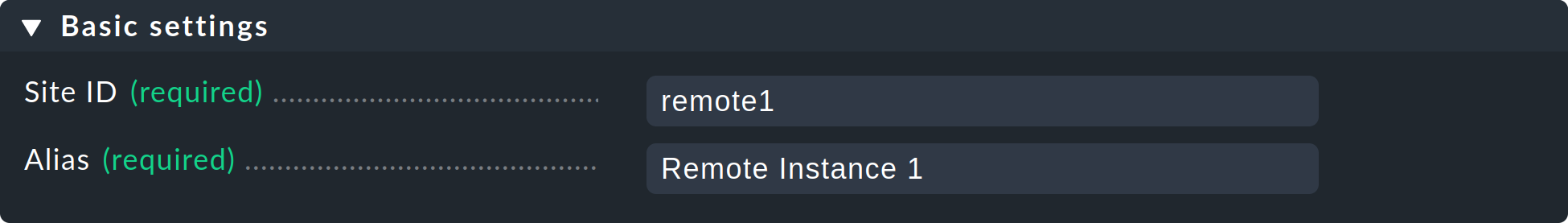 distributed monitoring basic settings