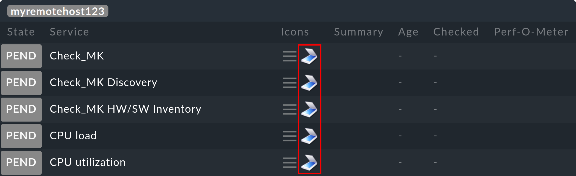 distributed monitoring cmcdump pending