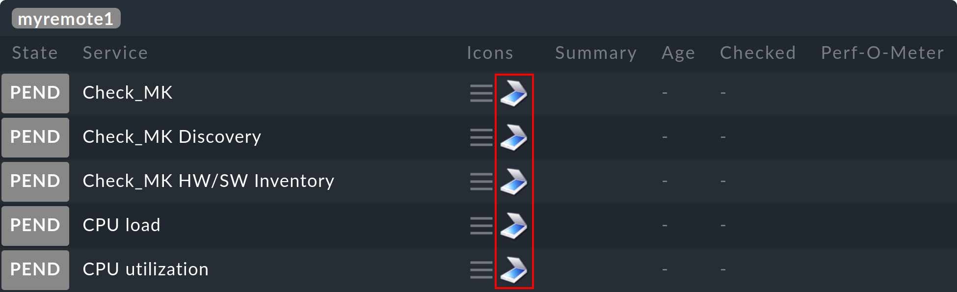 distributed monitoring cmcdump pending