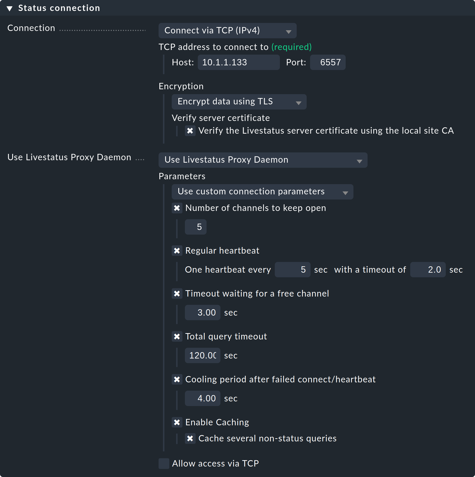 distributed monitoring livestatus proxy daemon