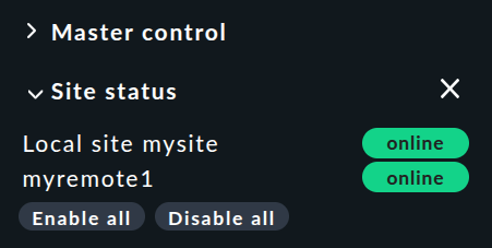 distributed monitoring snapin site status