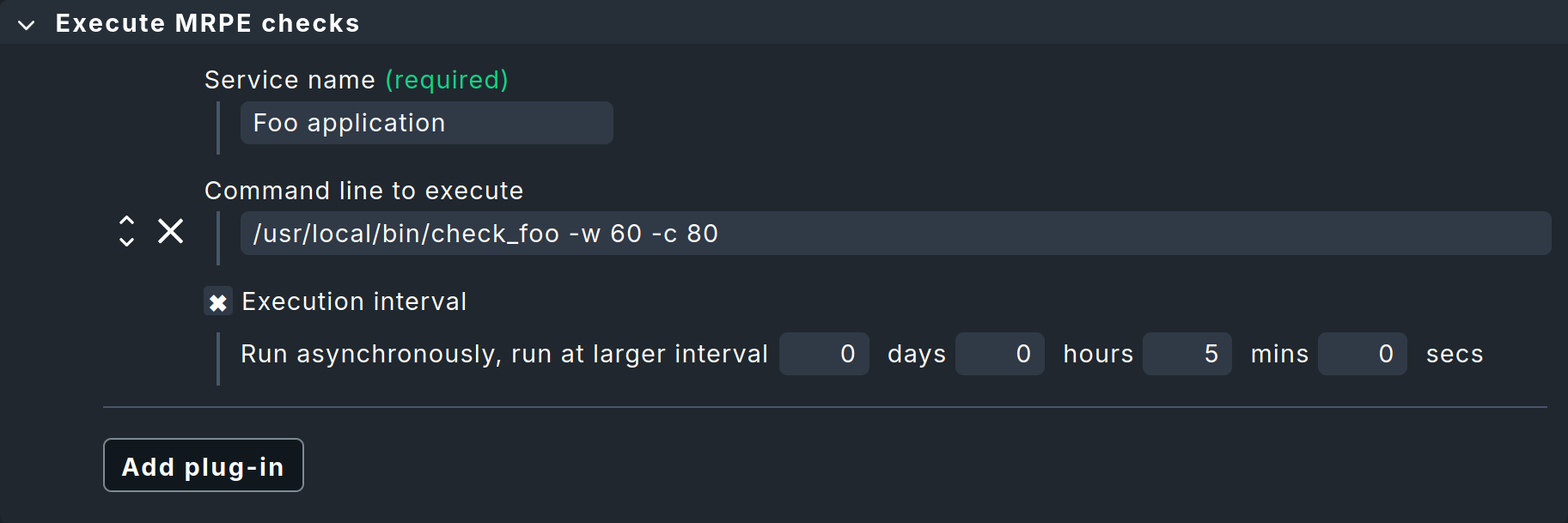 Rule for MRPE configuration in the Agent Bakery.