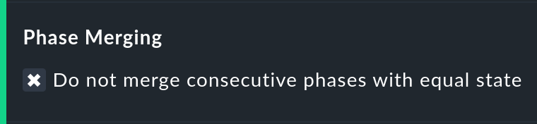 Option for merging identical phases.