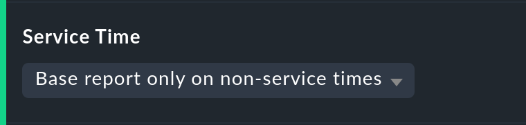 Option for handling time periods for services.