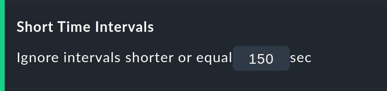 Option for handling short disruptions.