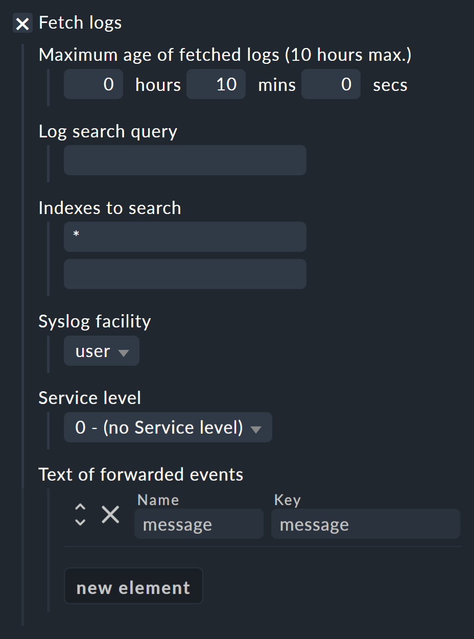 integrating datadog fetch logs