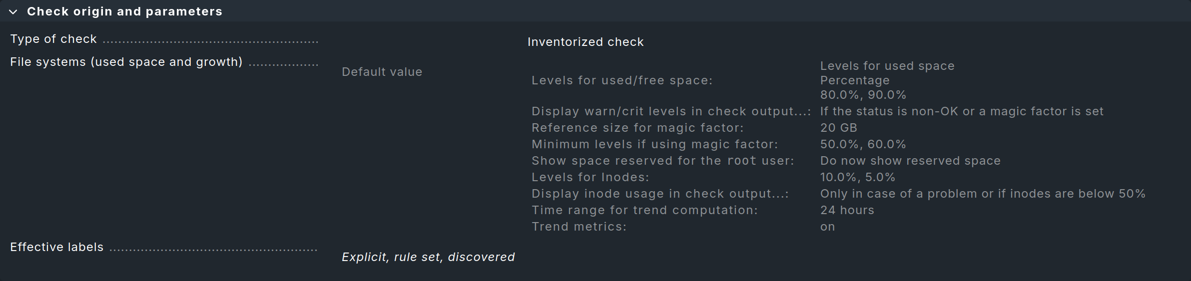 List of all rule sets for a service.
