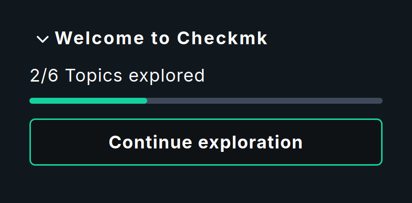 “The Welcome to Checkmk snap-in.”