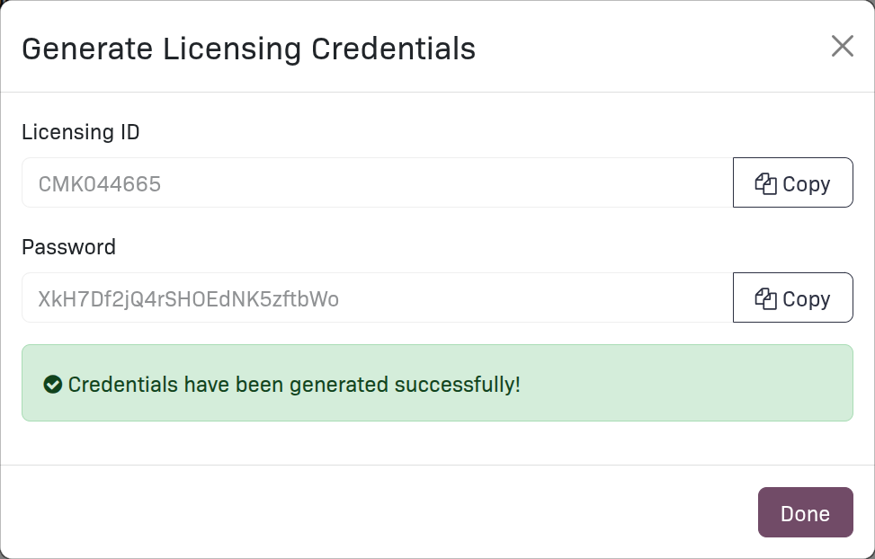 “Create password in the customer portal.”