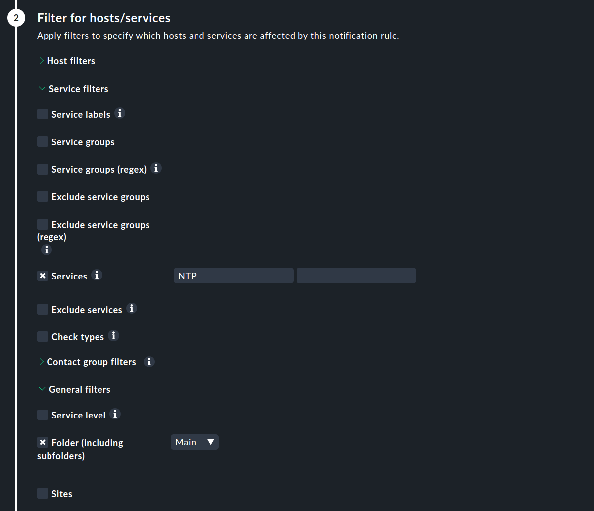 “Rule with the conditions for creating a notification.”