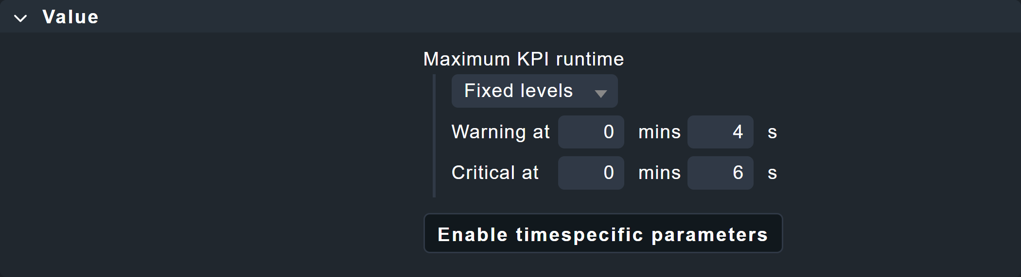 Service rule for the evaluation of keywords.