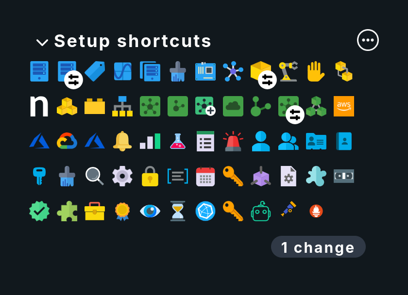Setup shortcuts snap-in.