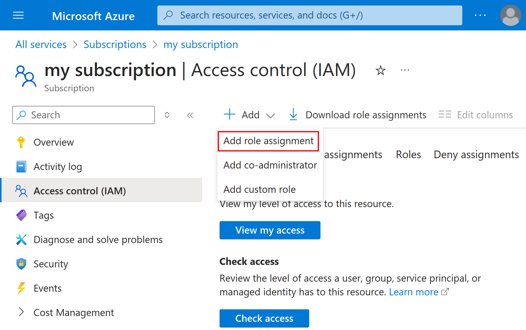 azure access control