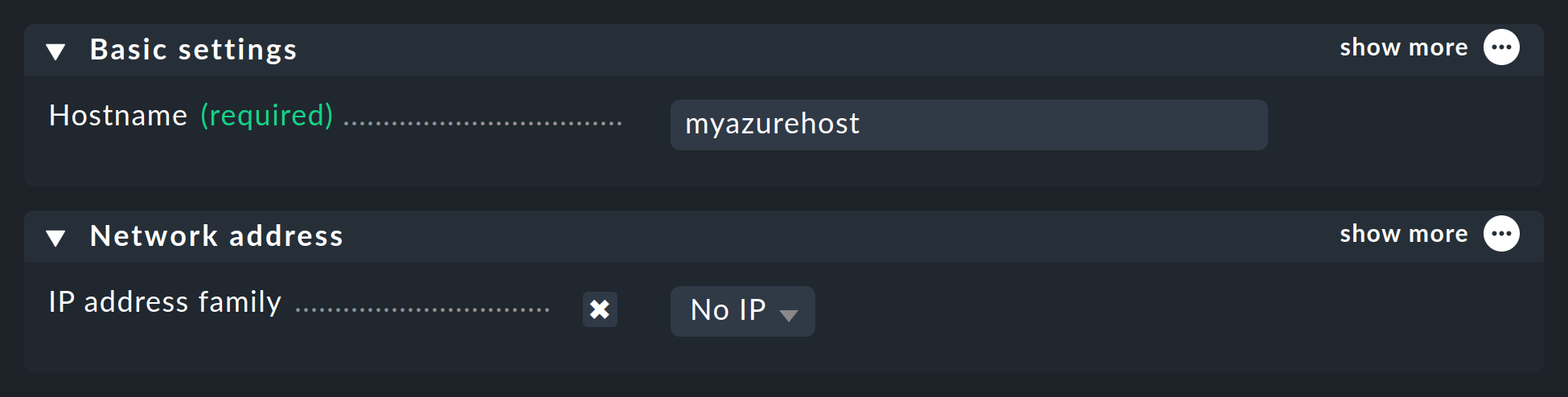 azure wato no ip