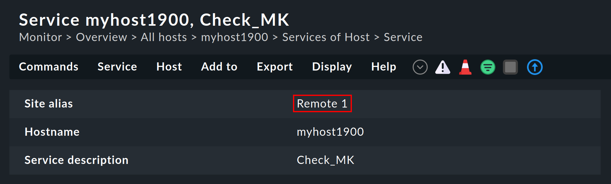 distributed monitoring service check mk