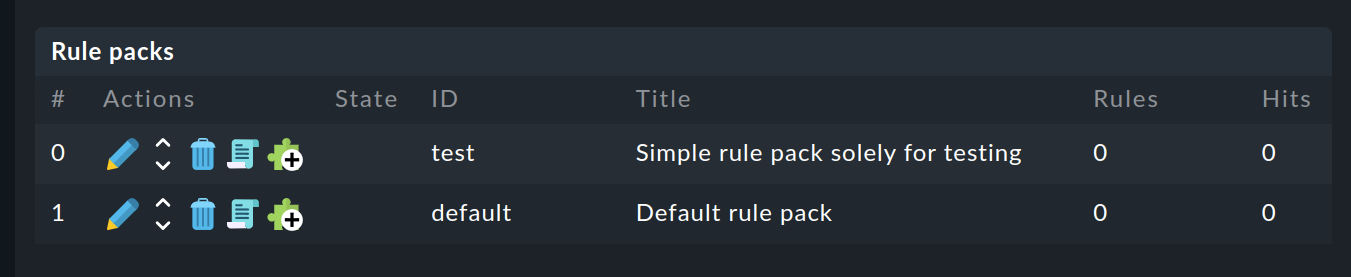 ec rule pack list