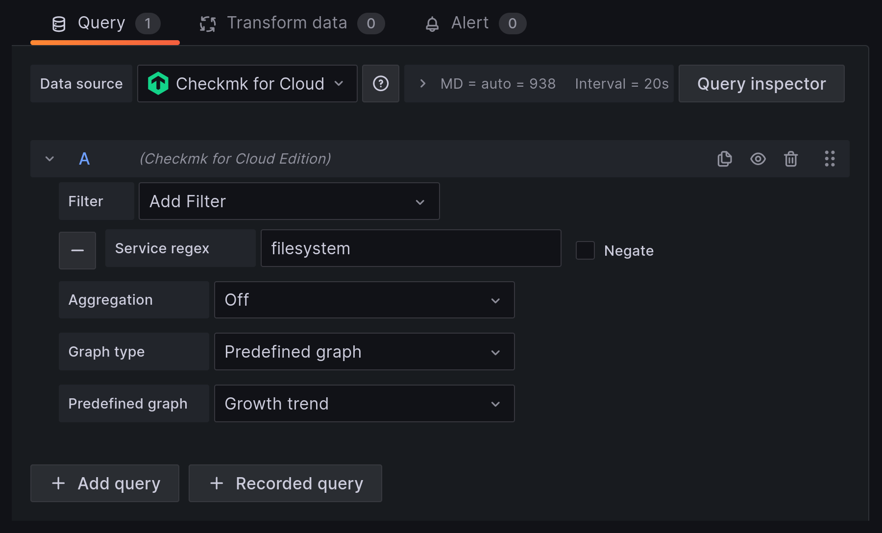 grafana dashboard combined config