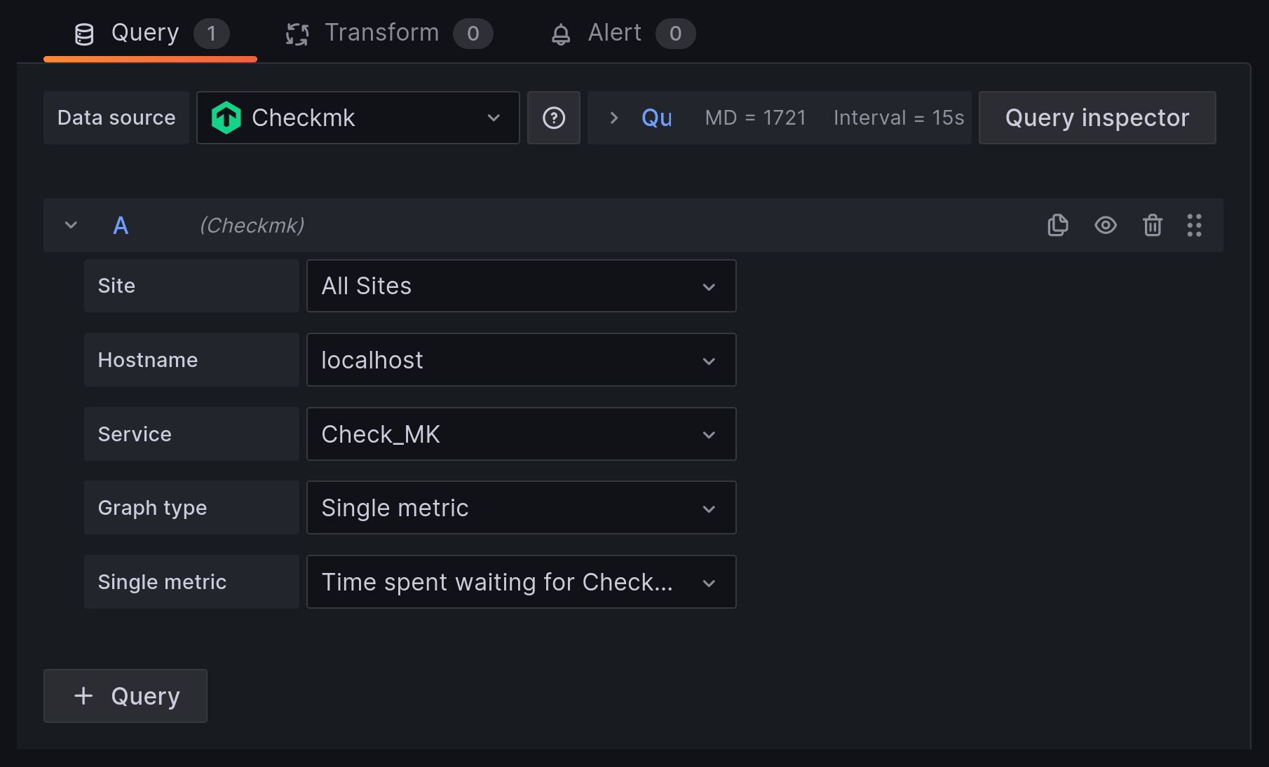 grafana dashboard single config cre