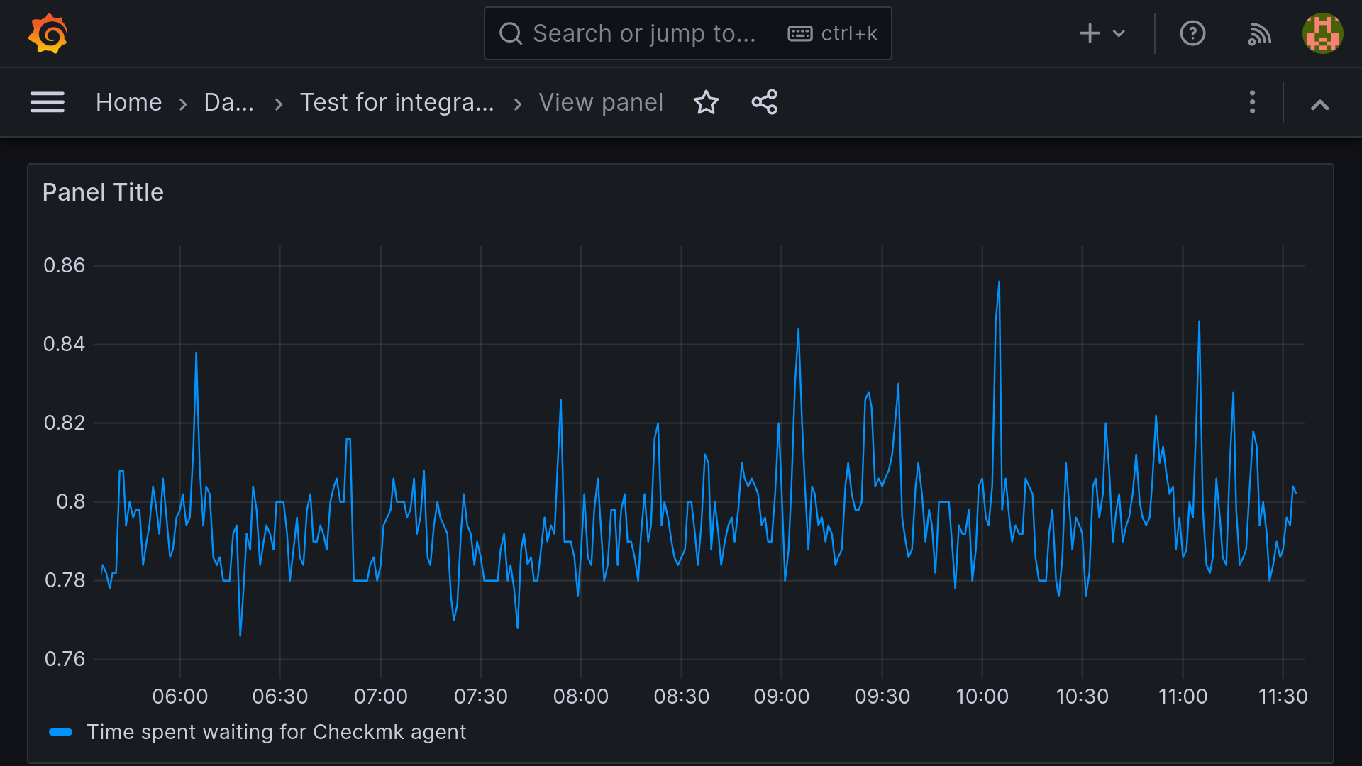 grafana dashboard single view