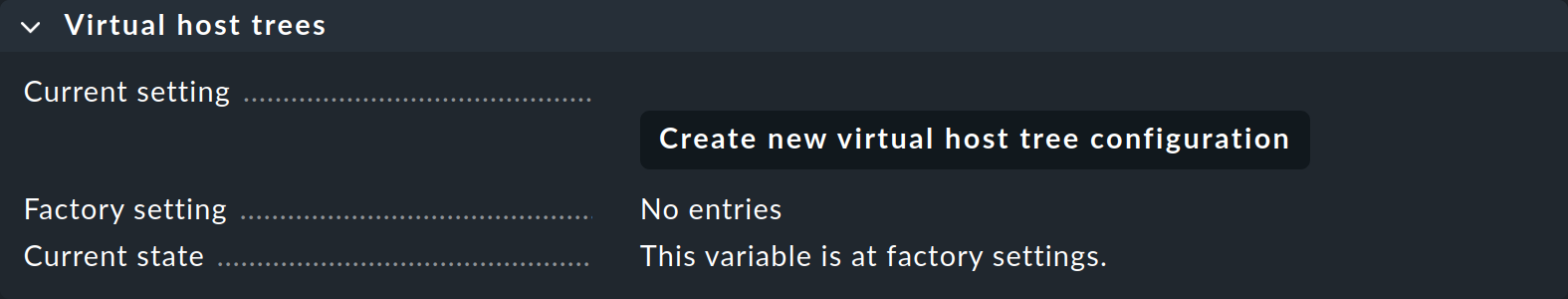 The default in the global settings for the Virtual host tree.