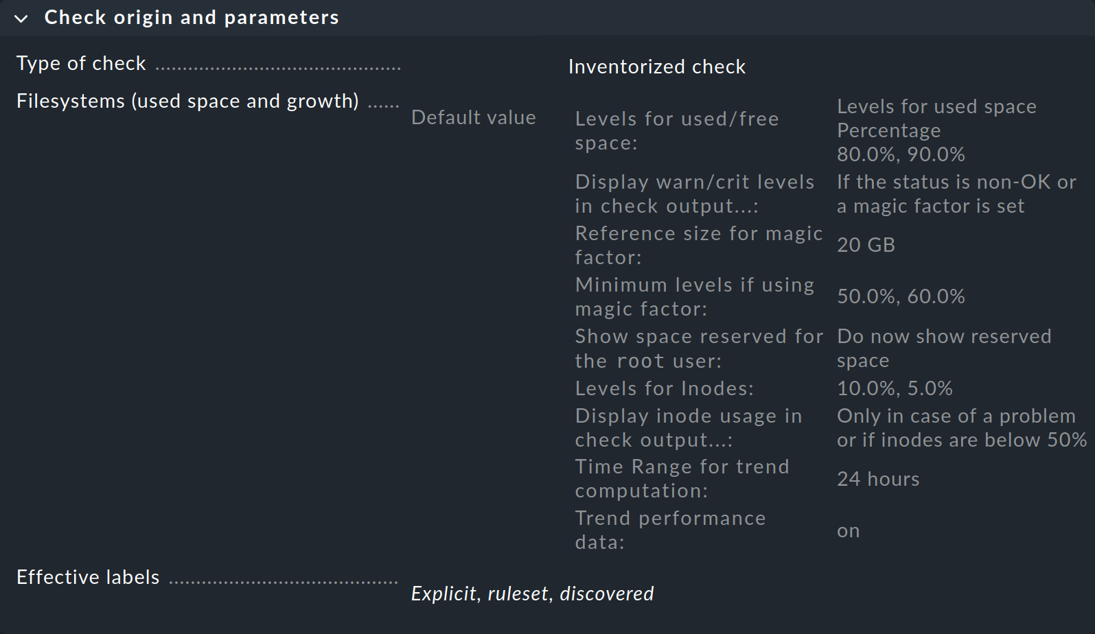 List of all rule sets for a service.