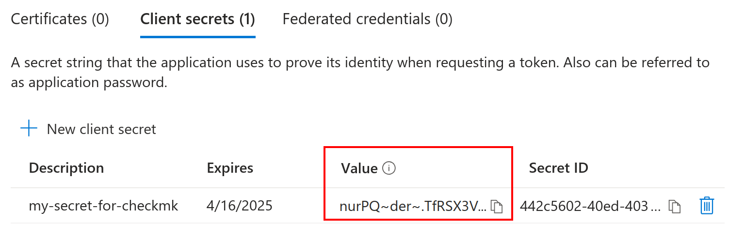 monitoring azure copy secret